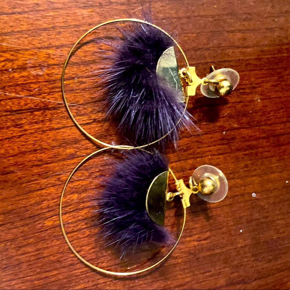 LSU Tigers Feather earrings